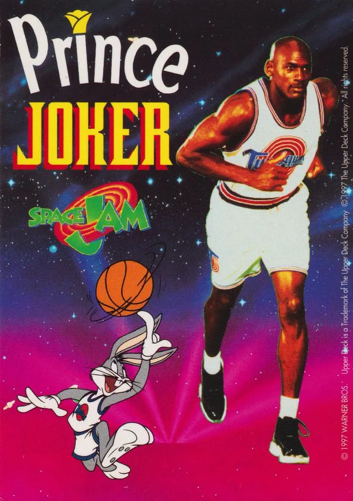 1997 Upper Deck Space Jam Prince de Lu French Michael Jordan #NNO card image