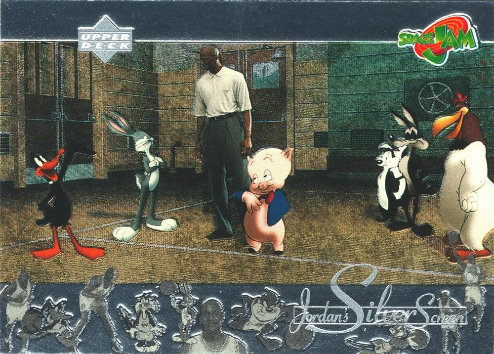 1997 Upper Deck Space Jam Series 2 Michael Jordan Jordan's Silver Screen #JS7 card image