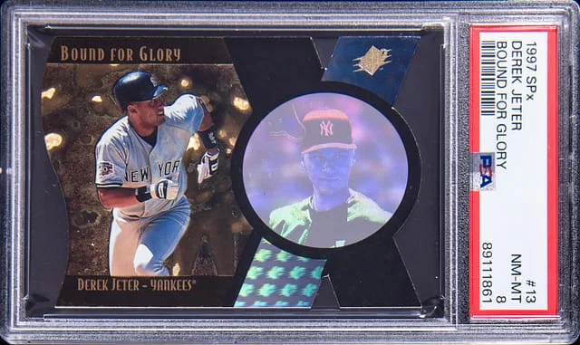 1997 Upper Deck SPx Derek Jeter Bound for Glory #13 card image