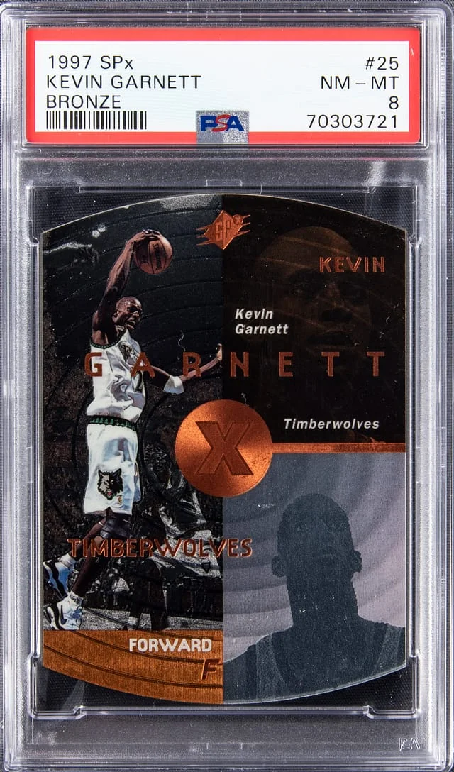 1997 Upper Deck SPx Kevin Garnett #25 card image