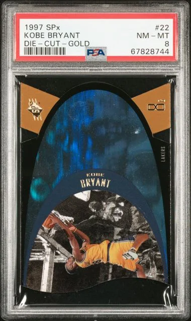 1997 Upper Deck SPx Kobe Bryant Die-Cut #22 card image
