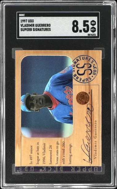 1997 Upper Deck Superb Signatures Vladimir Guerrero #UD3 card image