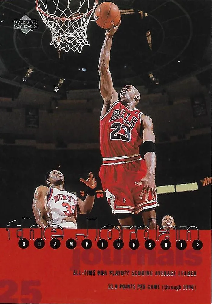 1997 Upper Deck The Jordan Championship Journals Michael Jordan #25 card image
