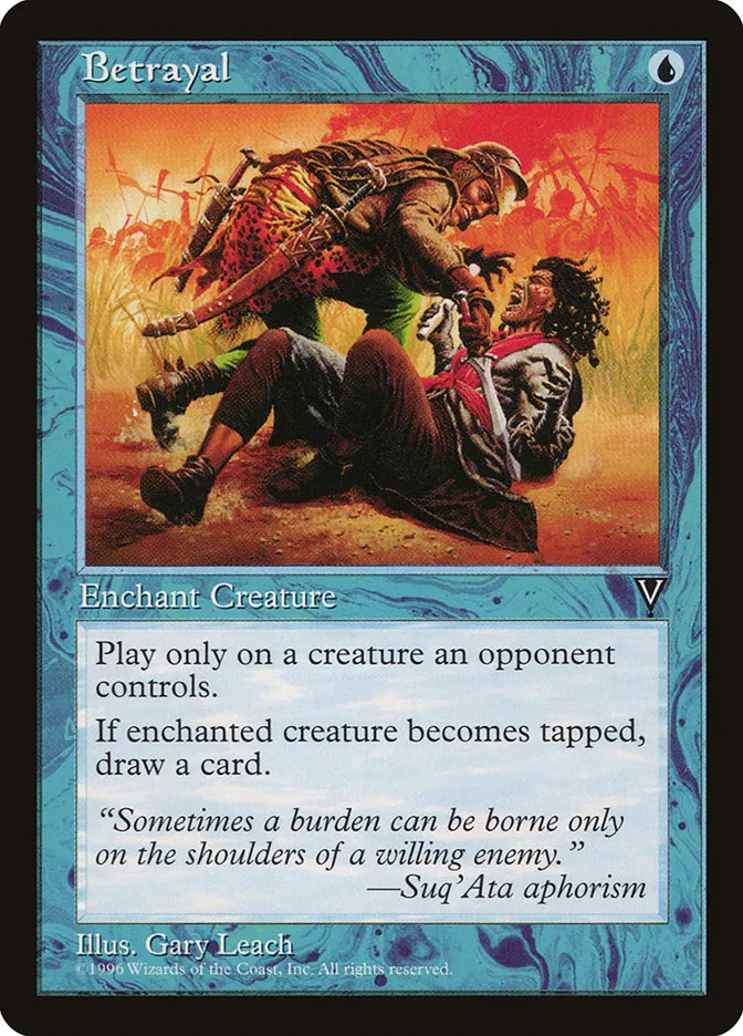 1997 Visions Betrayal common #26 unlisted card image