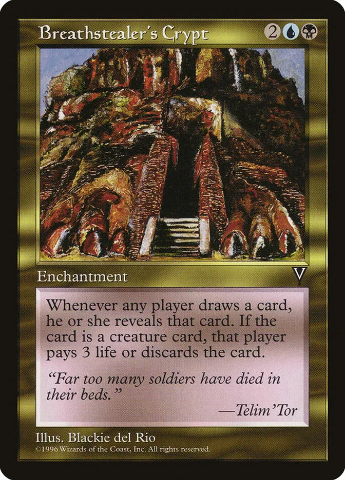 1997 Visions Breathstealer's Crypt rare #127 unlisted card image