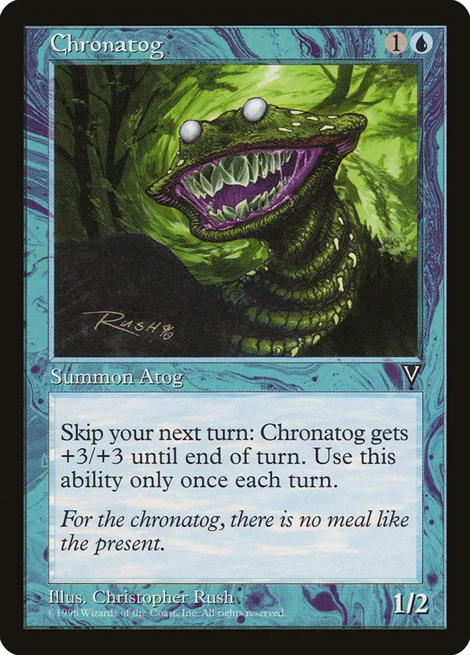 1997 Visions Chronatog rare #28 unlisted card image