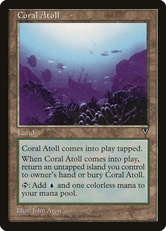 1997 Visions Coral Atoll uncommon #160 unlisted card image