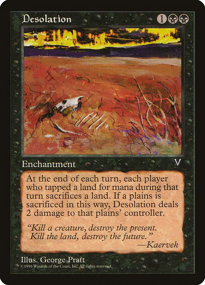 1997 Visions Desolation uncommon #58 unlisted card image