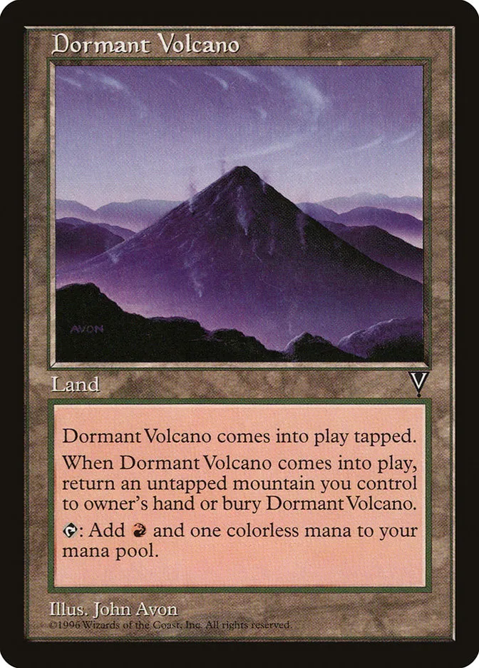 1997 Visions Dormant Volcano uncommon #161 unlisted card image