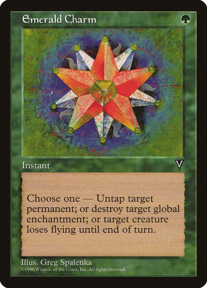 1997 Visions Emerald Charm common #106 unlisted card image