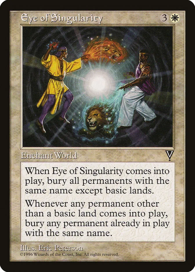 1997 Visions Eye of Singularity rare #4 unlisted card image