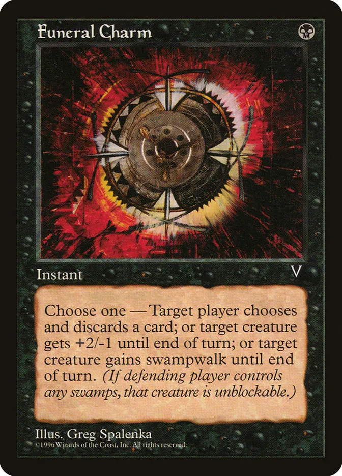 1997 Visions Funeral Charm common #61 unlisted card image