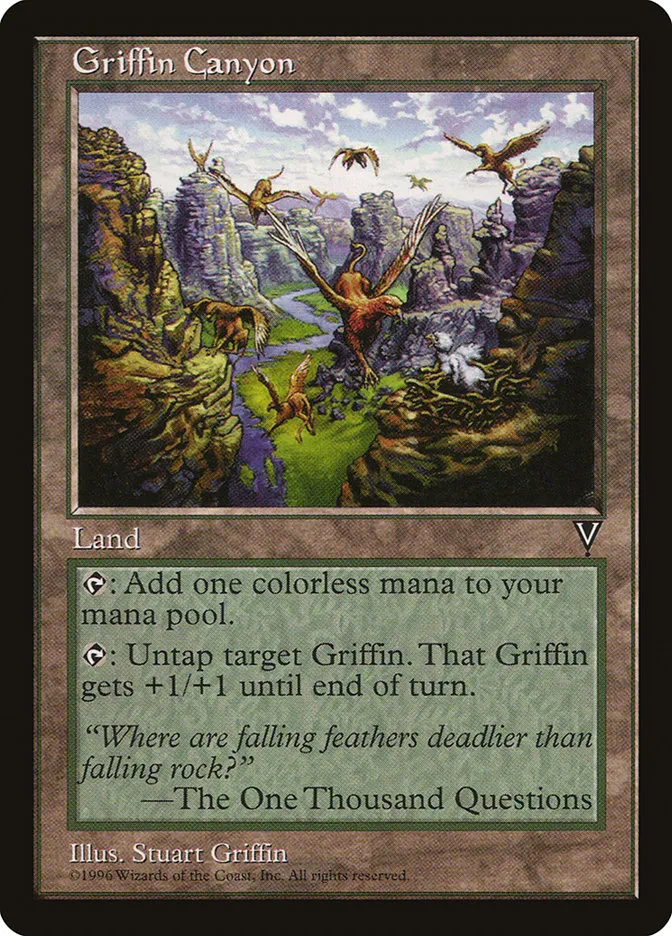 1997 Visions Griffin Canyon rare #163 unlisted card image