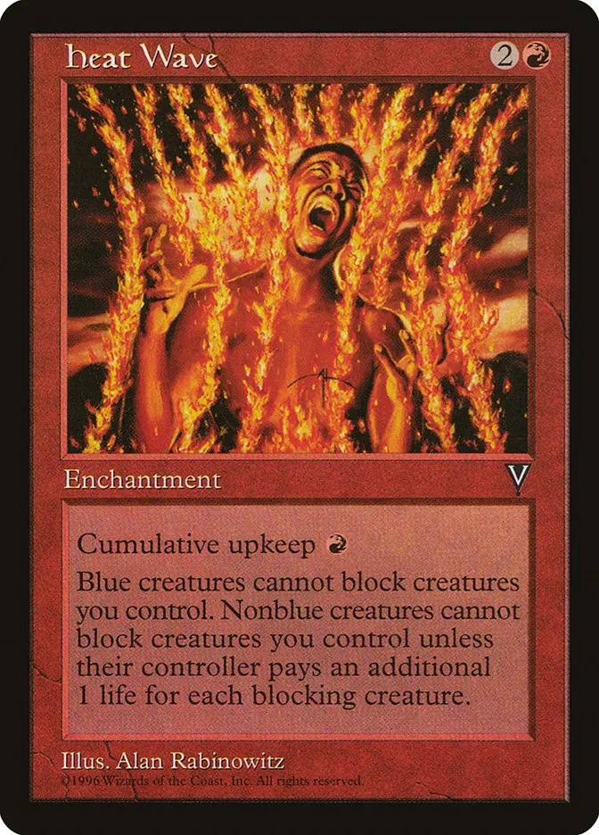 1997 Visions Heat Wave uncommon #83 unlisted card image