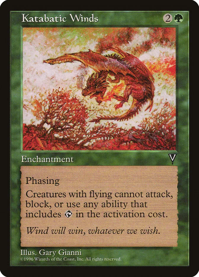 1997 Visions Katabatic Winds rare #109 unlisted card image