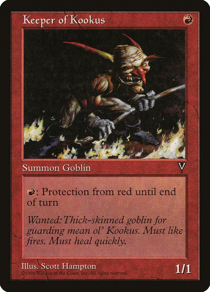 1997 Visions Keeper of Kookus common #85 unlisted card image
