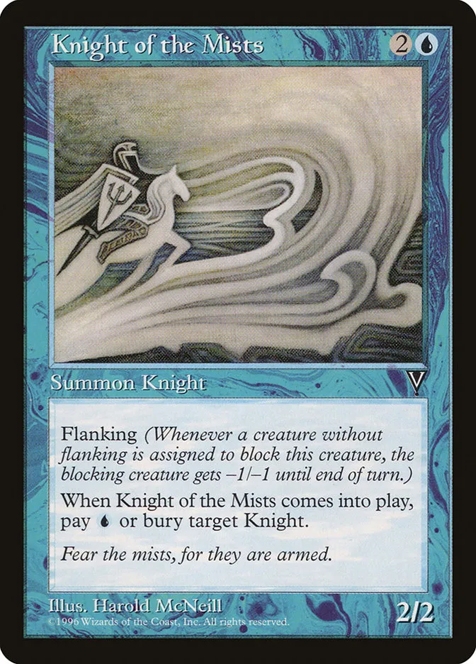 1997 Visions Knight of the Mists common #36 unlisted card image