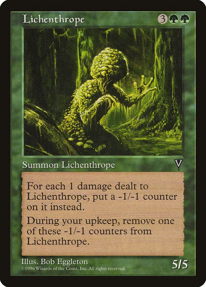 1997 Visions Lichenthrope rare #112 unlisted card image