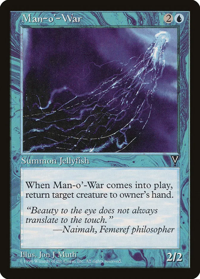 1997 Visions Man-o'-War common #37 unlisted card image