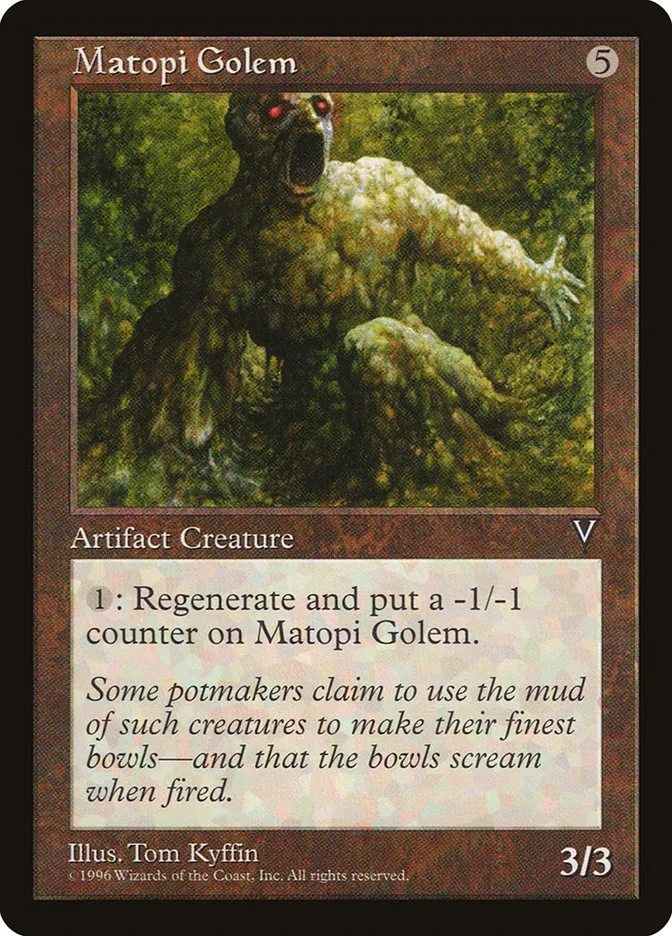 1997 Visions Matopi Golem uncommon #150 unlisted card image