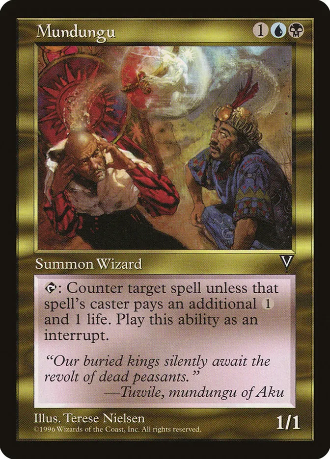 1997 Visions Mundungu uncommon #132 unlisted card image