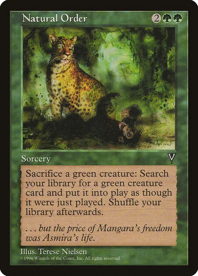 1997 Visions Natural Order rare #114 unlisted card image