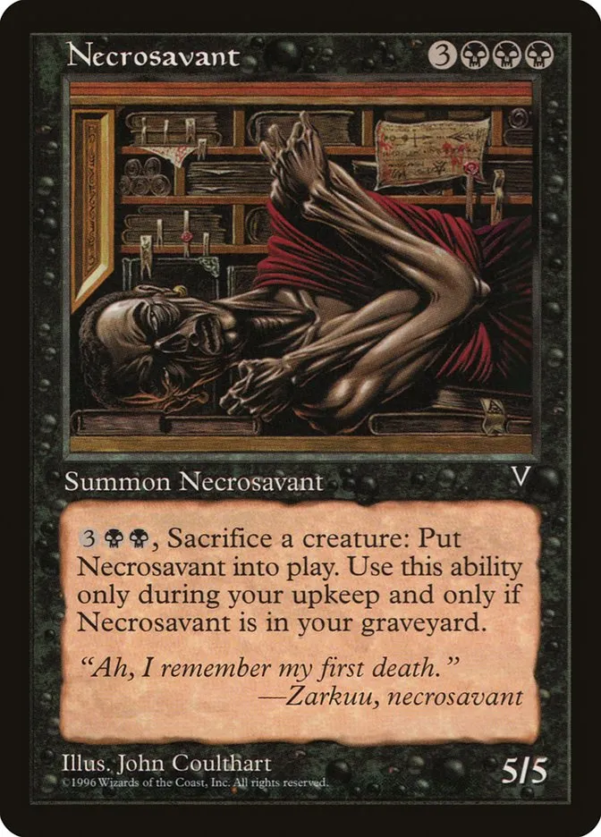 1997 Visions Necrosavant rare #65 unlisted card image