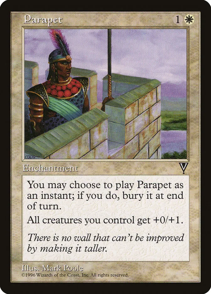 1997 Visions Parapet common #14 unlisted card image