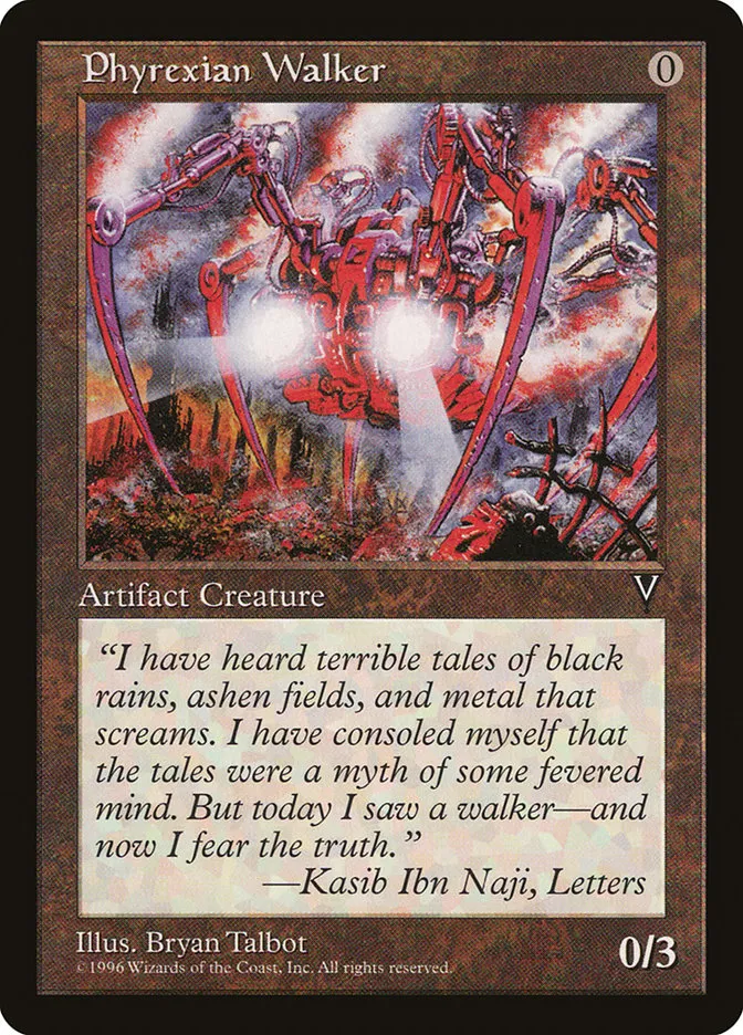 1997 Visions Phyrexian Walker common #152 unlisted card image