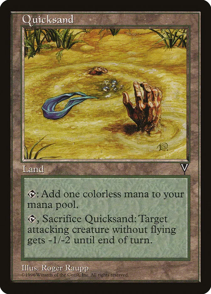 1997 Visions Quicksand uncommon #166 unlisted card image