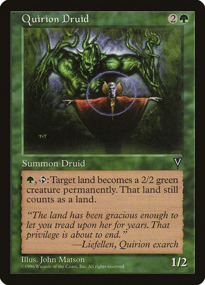 1997 Visions Quirion Druid rare #116 unlisted card image