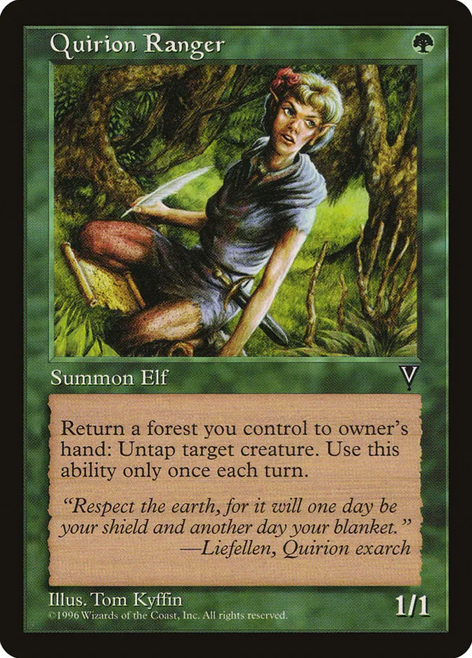1997 Visions Quirion Ranger common #117 unlisted card image