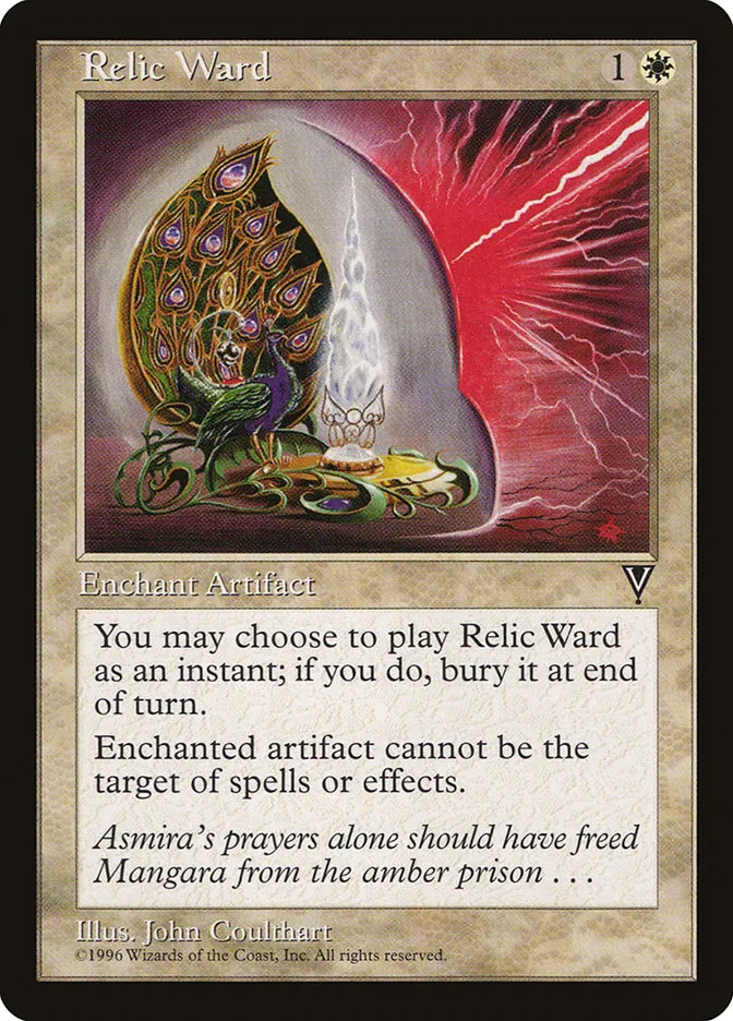 1997 Visions Relic Ward uncommon #16 unlisted card image