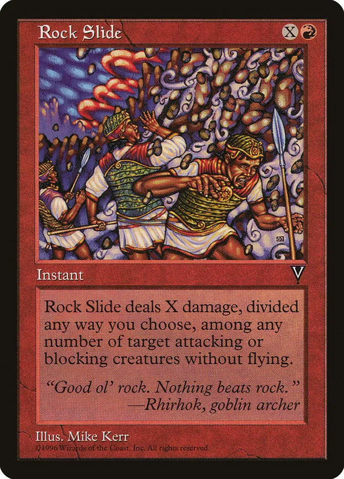 1997 Visions Rock Slide common #92 unlisted card image