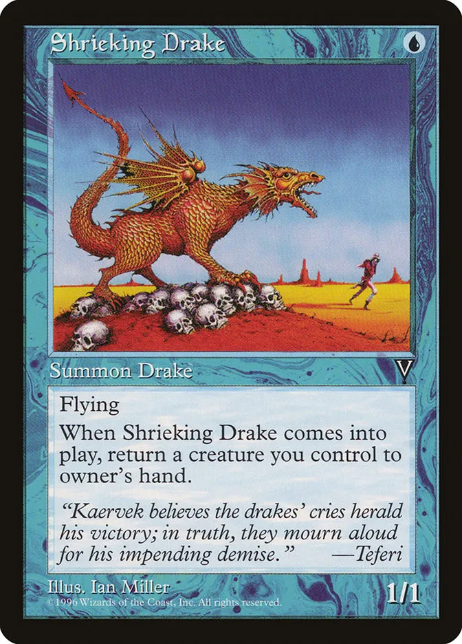 1997 Visions Shrieking Drake common #43 unlisted card image