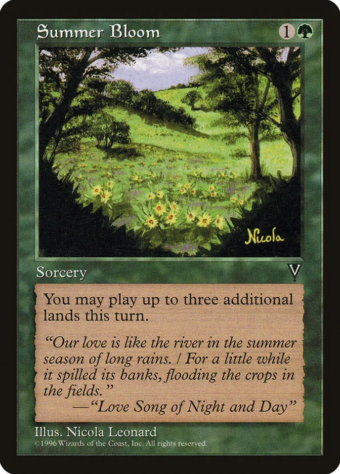 1997 Visions Summer Bloom uncommon #122 unlisted card image