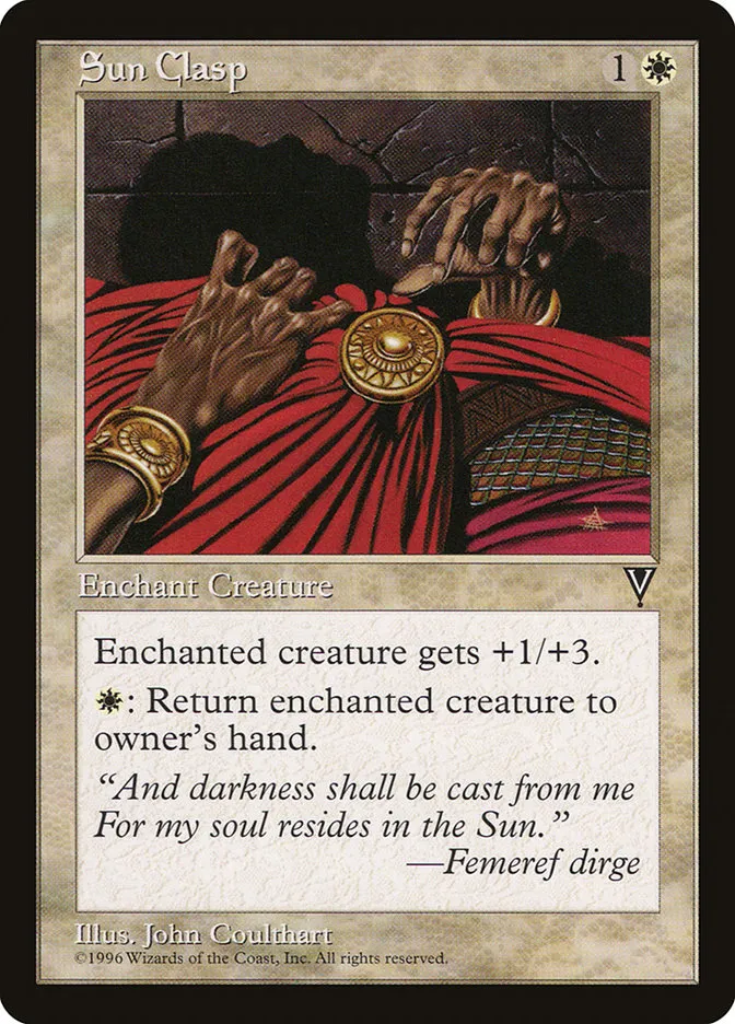 1997 Visions Sun Clasp common #21 unlisted card image