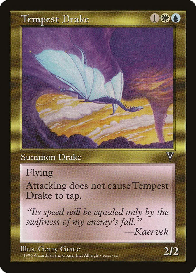 1997 Visions Tempest Drake uncommon #139 unlisted card image
