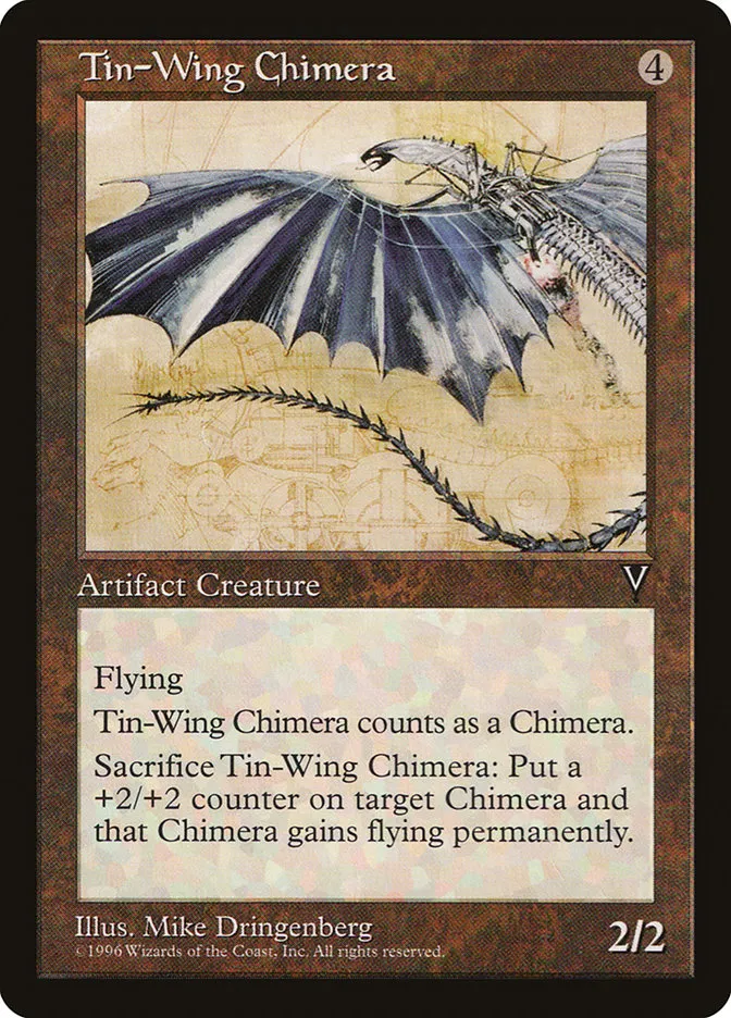 1997 Visions Tin-Wing Chimera uncommon #157 unlisted card image