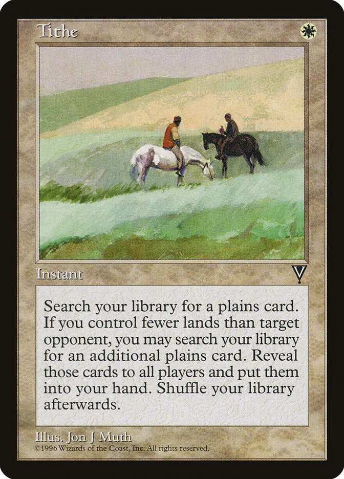 1997 Visions Tithe rare #23 unlisted card image