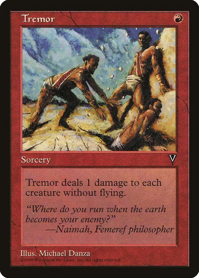 1997 Visions Tremor common #99 unlisted card image