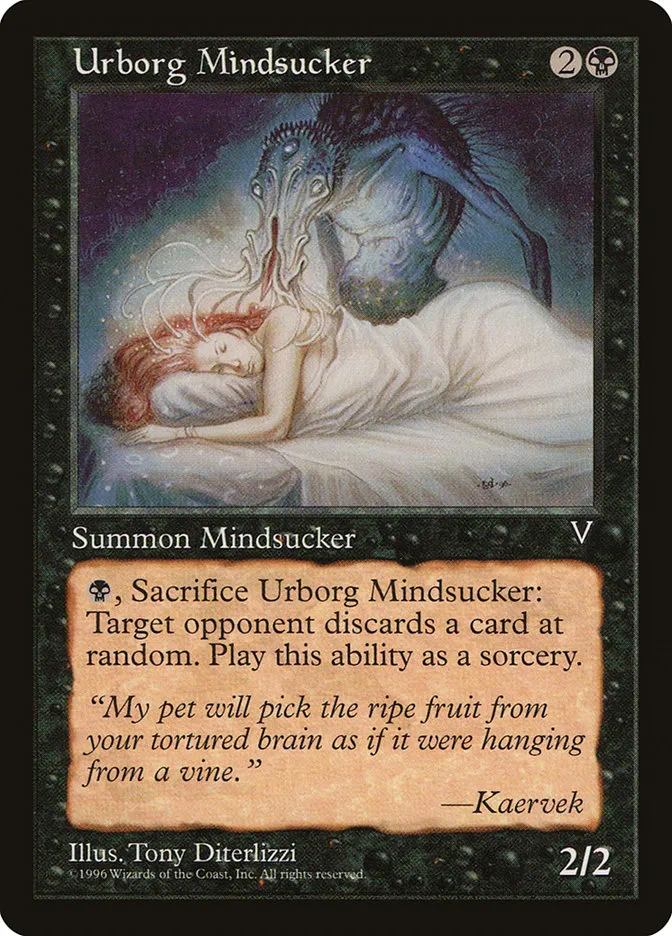 1997 Visions Urborg Mindsucker common #71 unlisted card image