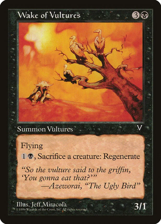 1997 Visions Wake of Vultures common #74 unlisted card image
