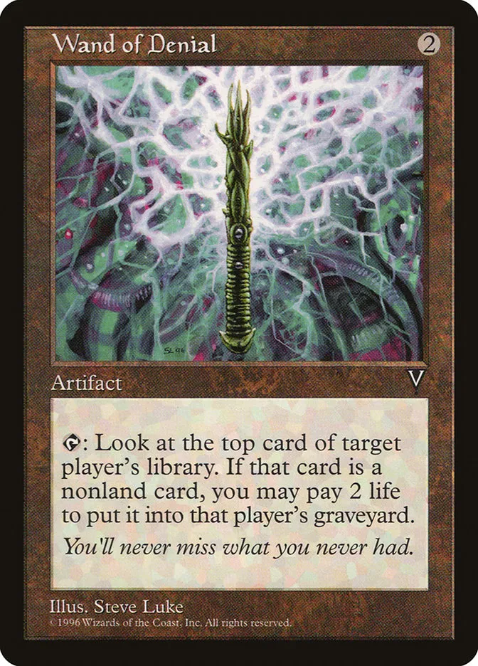 1997 Visions Wand of Denial rare #159 unlisted card image