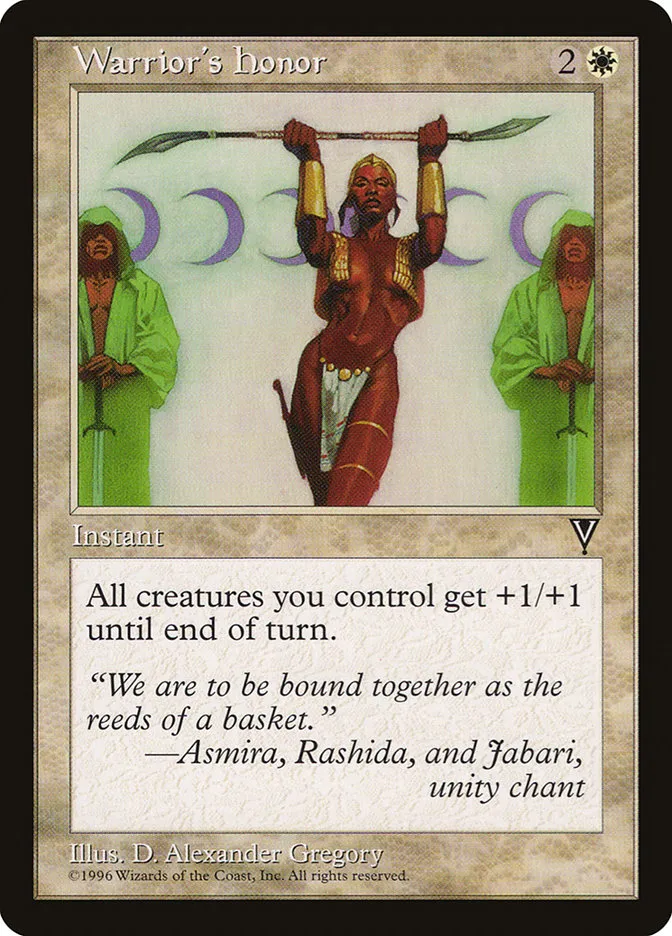 1997 Visions Warrior's Honor common #24 unlisted card image