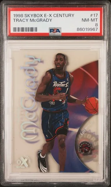 1998-98 SkyBox E-X Tracy Mcgrady Century #17 card image