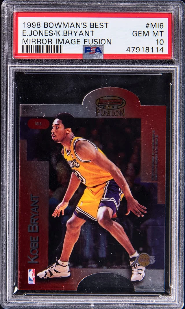 1998-99 Bowman Best Eddie Jones/Kobe Bryant Mirror Image Fusion #MI6 card image
