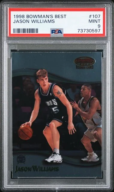 1998-99 Bowman Best Jason Williams #107 card image