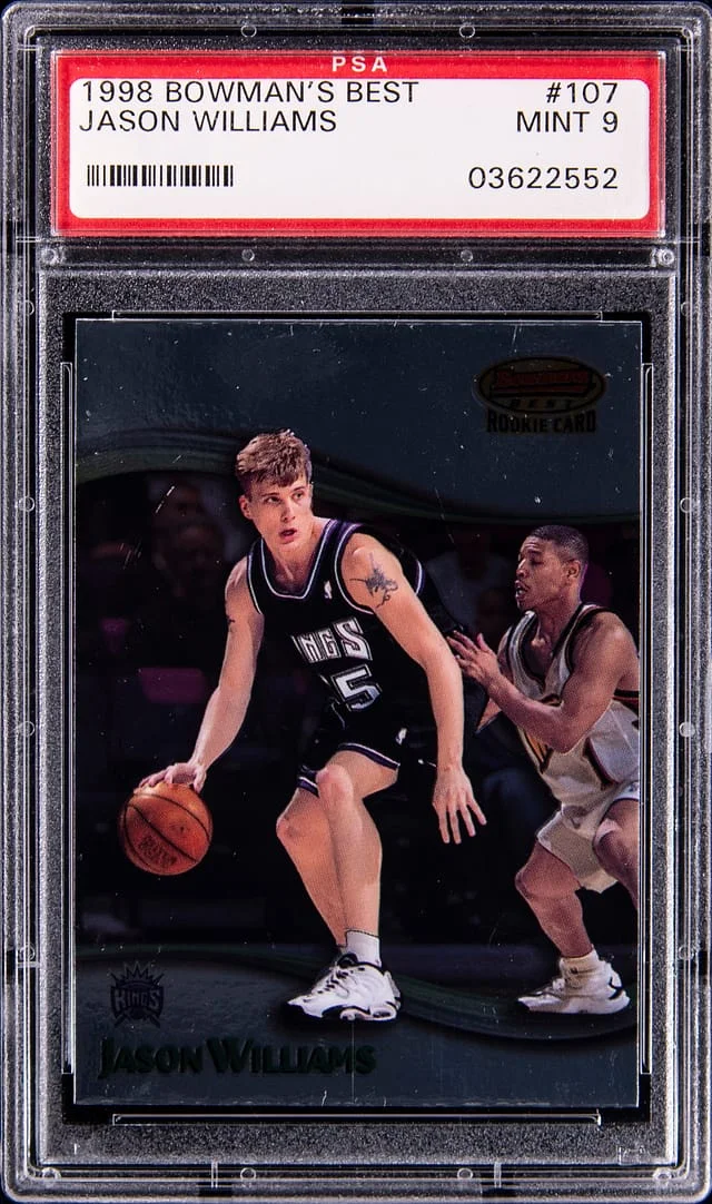 1998-99 Bowman's Best Jason Williams #107 card image