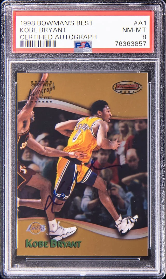 1998-99 Bowman's Best Kobe Bryant Certified Autograph #A1 card image
